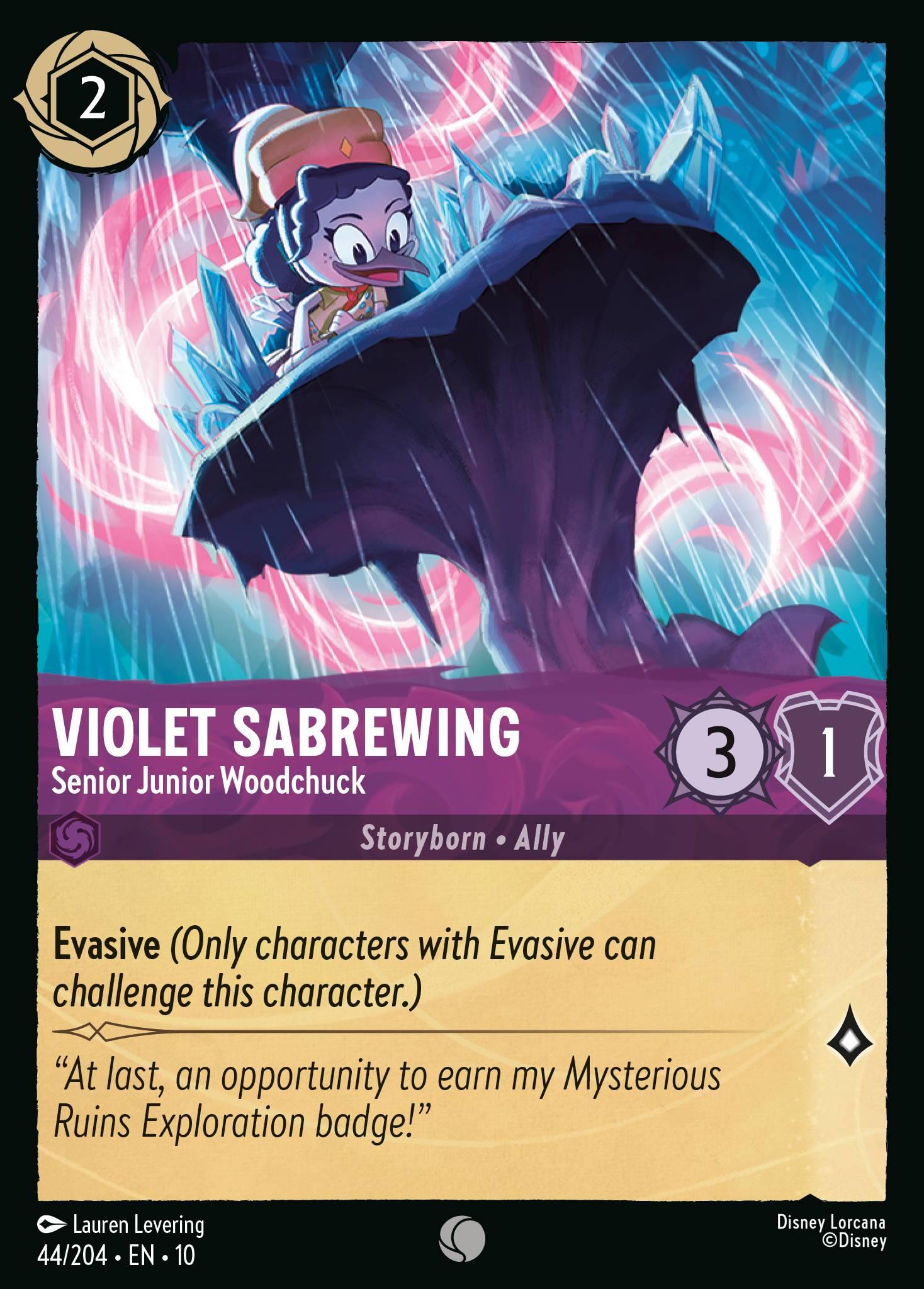 Violet Sabrewing, Senior Junior Woodchuck - FOIL — image 1