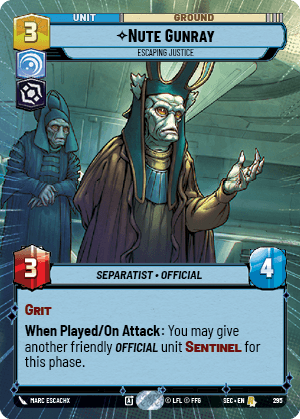 Nute Gunray - Escaping Justice - HYPERSPACE — image 1