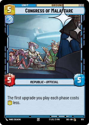 Congress of Malastare - FOIL — image 1