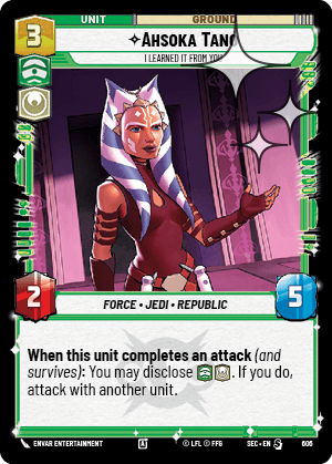 Ahsoka Tano - I Learned It from You - FOIL — image 1
