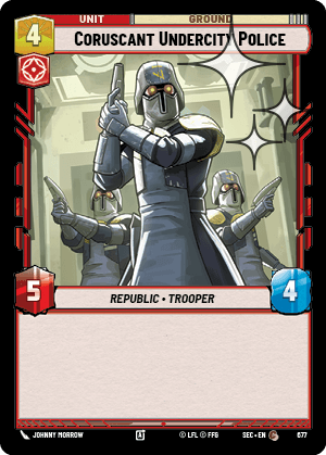 Coruscant Undercity Police - FOIL — image 1