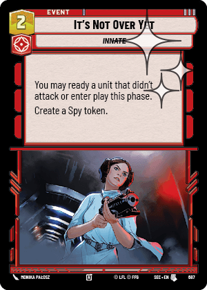 It's Not Over Yet - FOIL — image 1