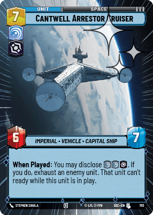 Cantwell Arrestor Cruiser - HYPERSPACE FOIL — image 1