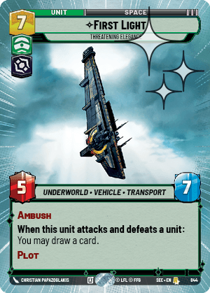 First Light - Threatening Elegance - HYPERSPACE FOIL — image 1