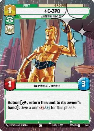 C-3PO - Anything I Might Do? - HYPERSPACE FOIL — image 1
