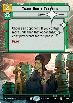 Trade Route Taxation - HYPERSPACE FOIL — image 1
