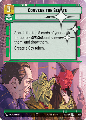 Convene the Senate - HYPERSPACE FOIL — image 1