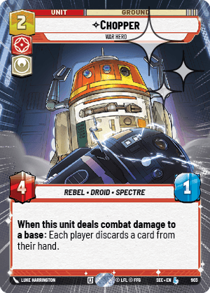 Chopper - War Hero - HYPERSPACE FOIL — image 1