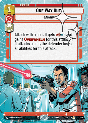 One Way Out - HYPERSPACE FOIL — image 1