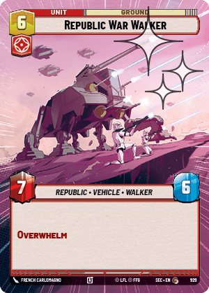 Republic War Walker - HYPERSPACE FOIL — image 1