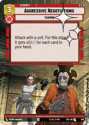Aggressive Negotiations - HYPERSPACE FOIL — image 1