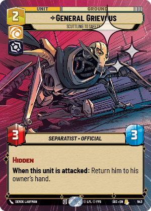 General Grievous - Scuttling to Safety - HYPERSPACE FOIL — image 1
