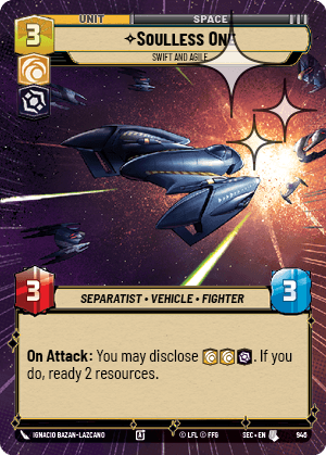 Soulless One - Swift and Agile - HYPERSPACE FOIL — image 1