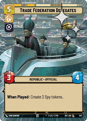 Trade Federation Delegates - HYPERSPACE FOIL — image 1