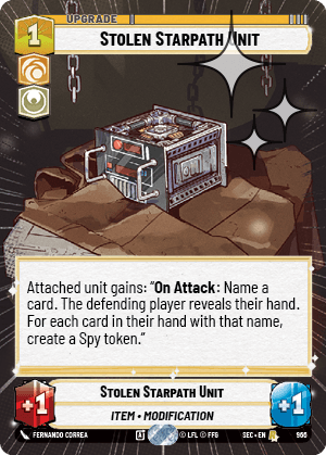 Stolen Starpath Unit - HYPERSPACE FOIL — image 1