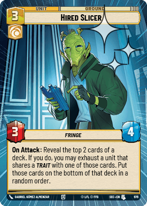 Hired Slicer - HYPERSPACE FOIL — image 1
