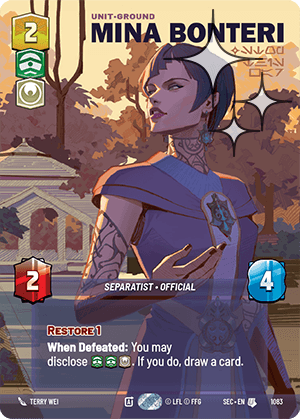 Mina Bonteri - Stop This War - PRESTIGE FOIL — image 1