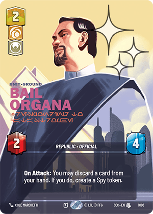 Bail Organa - Responding to Catastrophe - PRESTIGE FOIL — image 1
