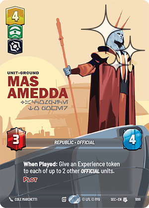 Mas Amedda - Accomplice to Power - PRESTIGE FOIL — image 1