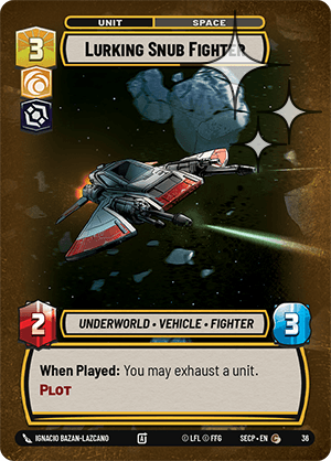 Lurking Snub Fighter - OP Promo – FOIL — image 1