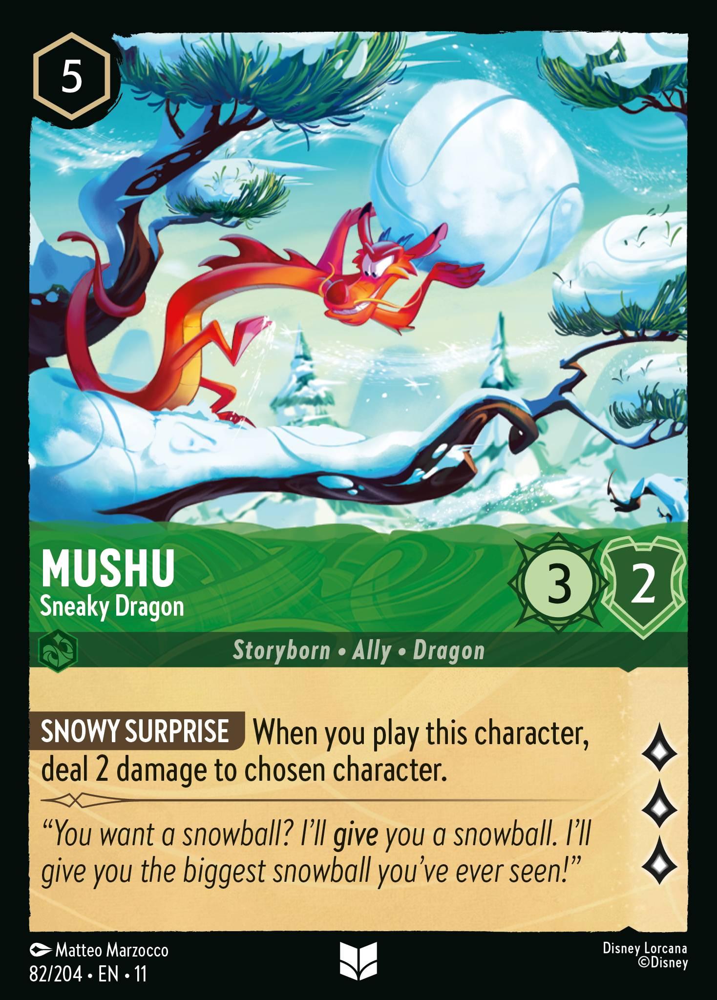 Mushu • Sneaky Dragon - FOIL — image 1