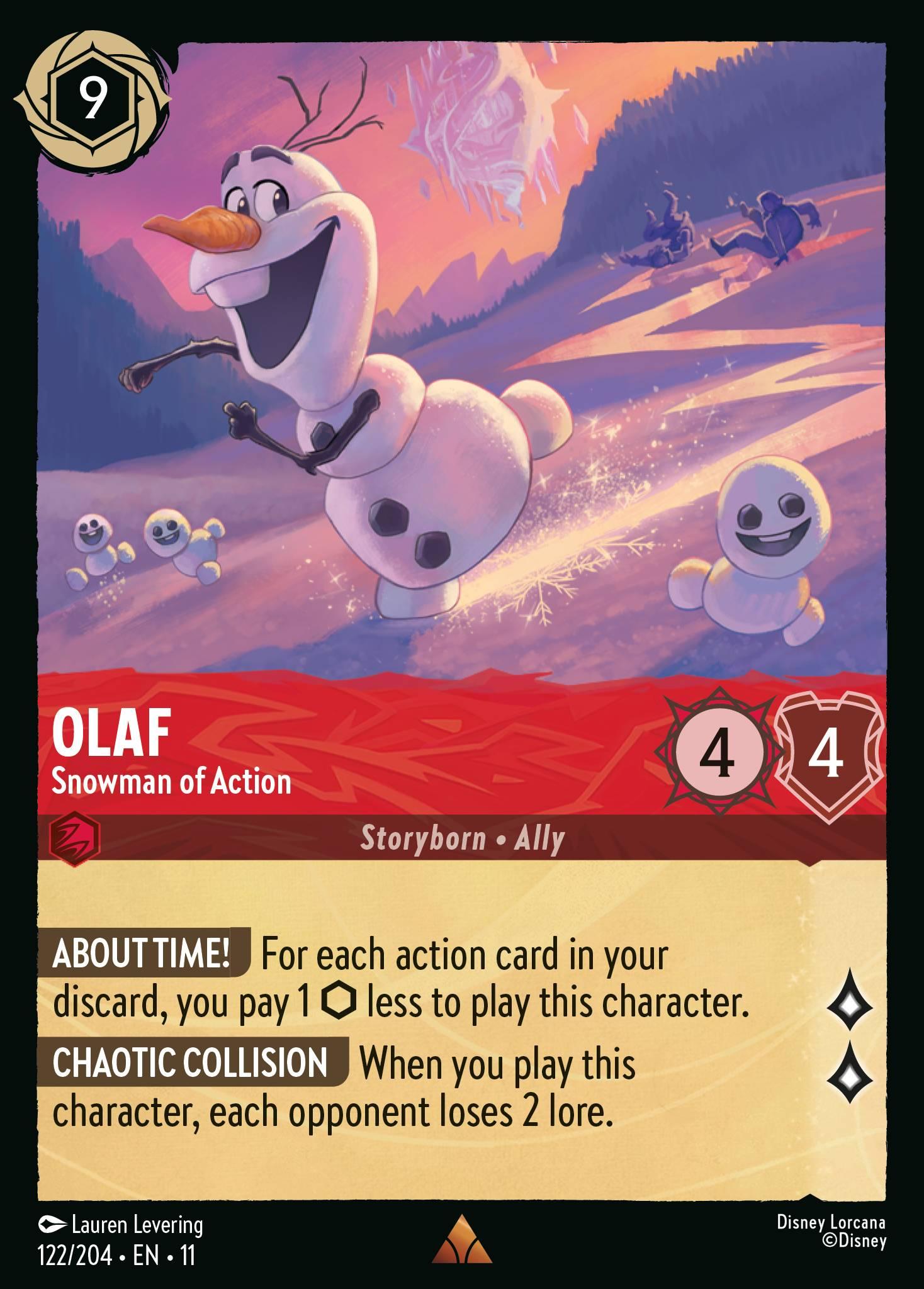 Olaf • Snowman of Action - FOIL — image 1