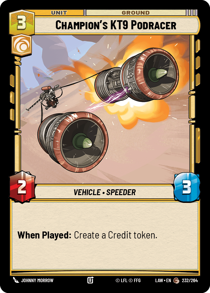 Champion's KT9 Podracer — image 1