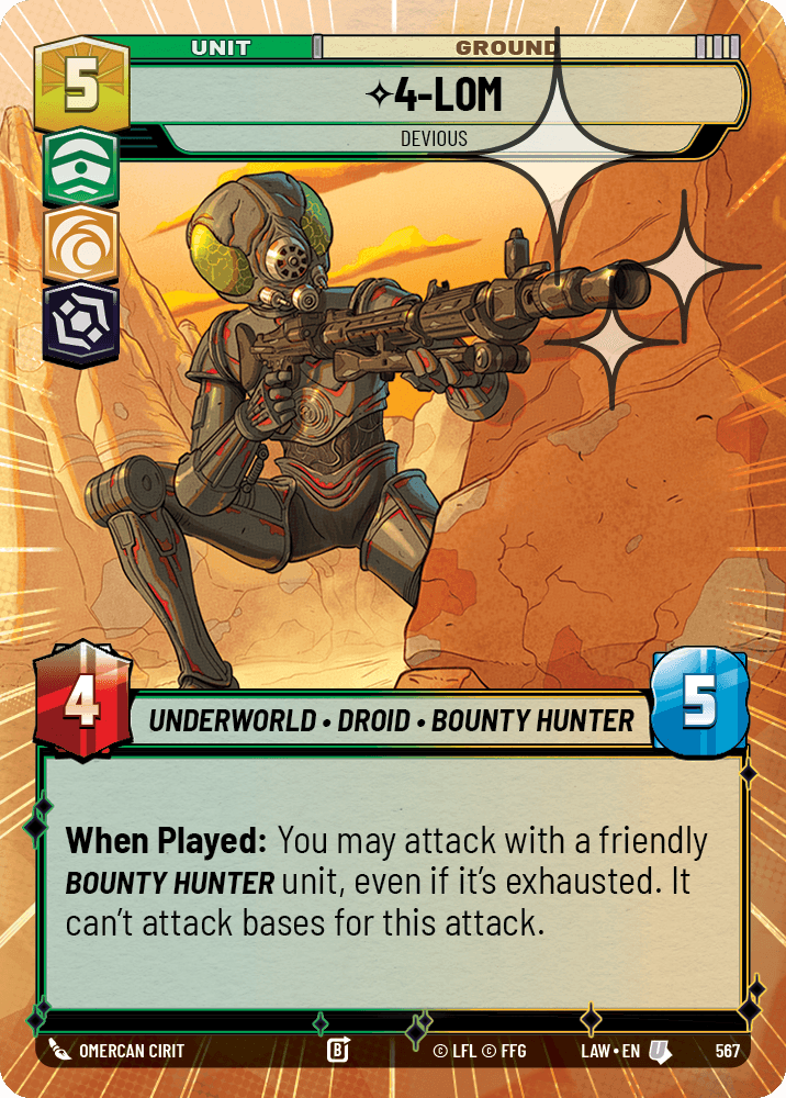 4-LOM - Devious - HYPERSPACE FOIL — image 1