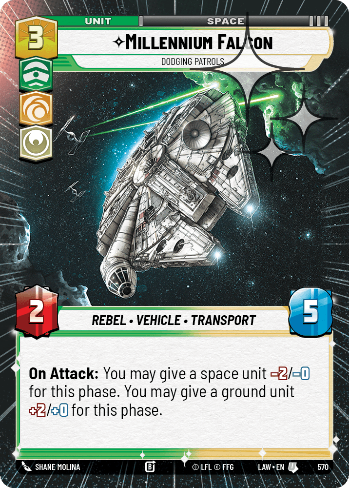 Millennium Falcon - Dodging Patrols - HYPERSPACE FOIL — image 1