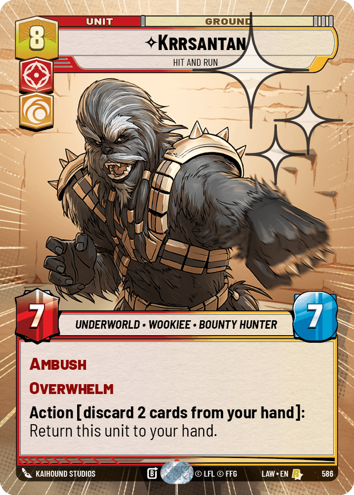 Krrsantan - Hit and Run - HYPERSPACE FOIL — image 1