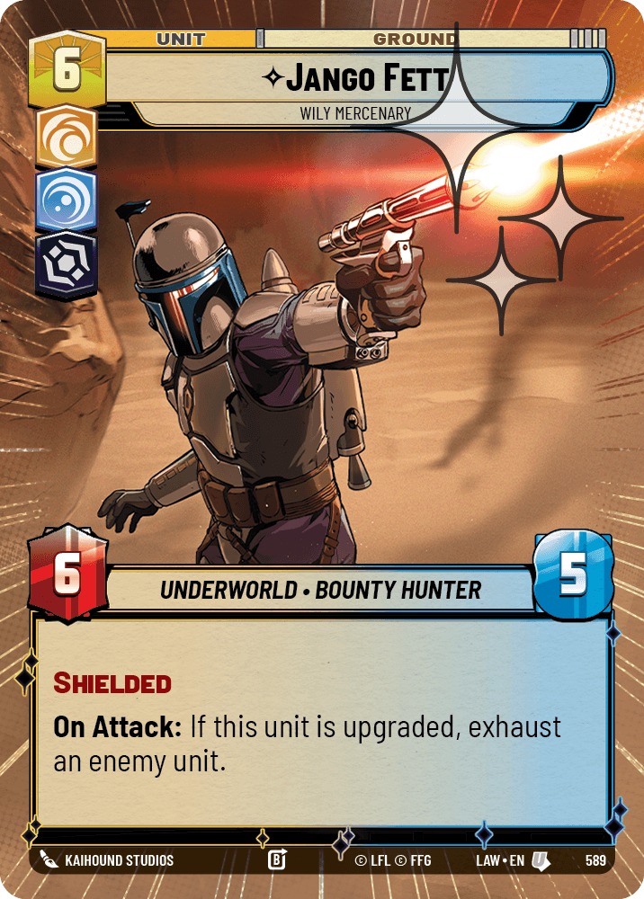 Jango Fett - Wily Mercenary - HYPERSPACE FOIL — image 1