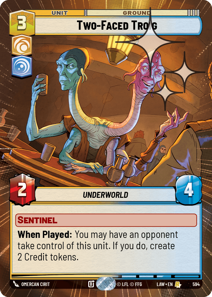 Two-Faced Troig - HYPERSPACE FOIL — image 1