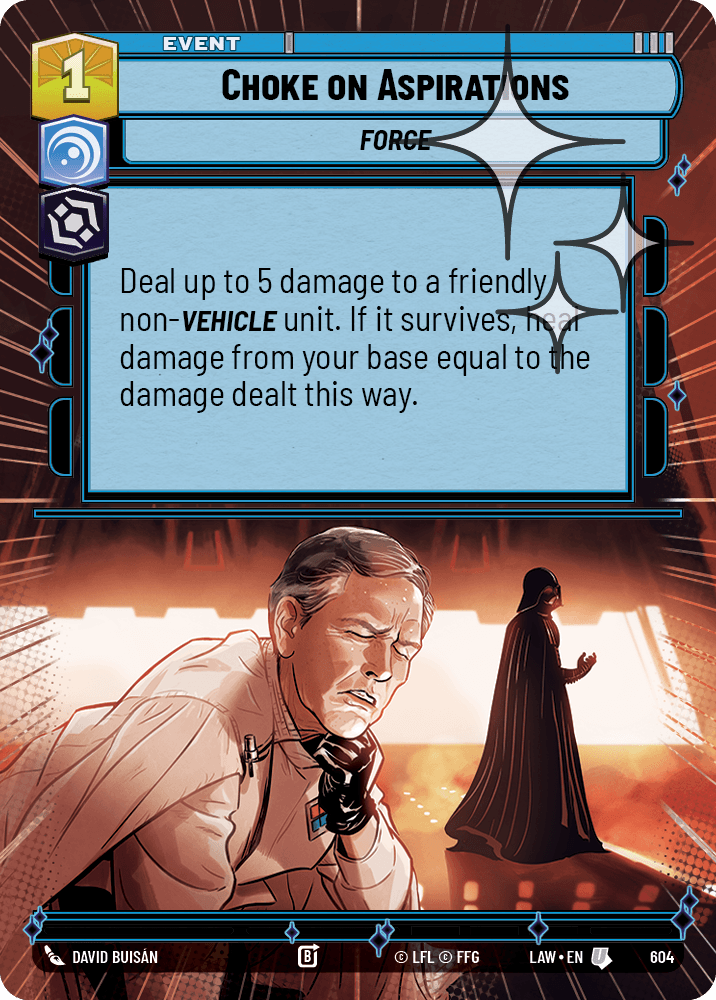 Choke on Aspirations - HYPERSPACE FOIL — image 1