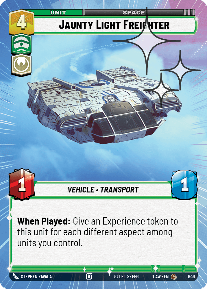 Jaunty Light Freighter - HYPERSPACE FOIL — image 1
