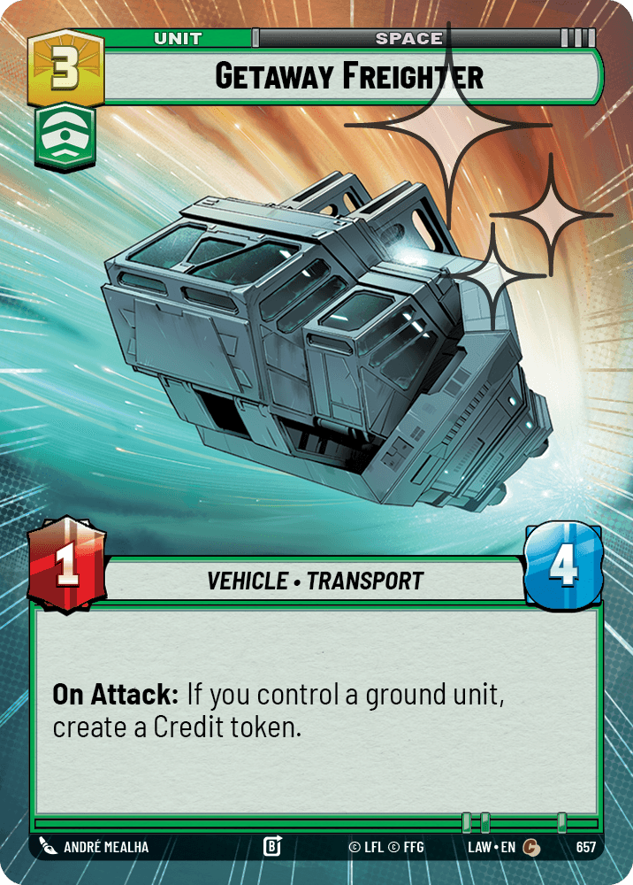 Getaway Freighter - HYPERSPACE FOIL — image 1