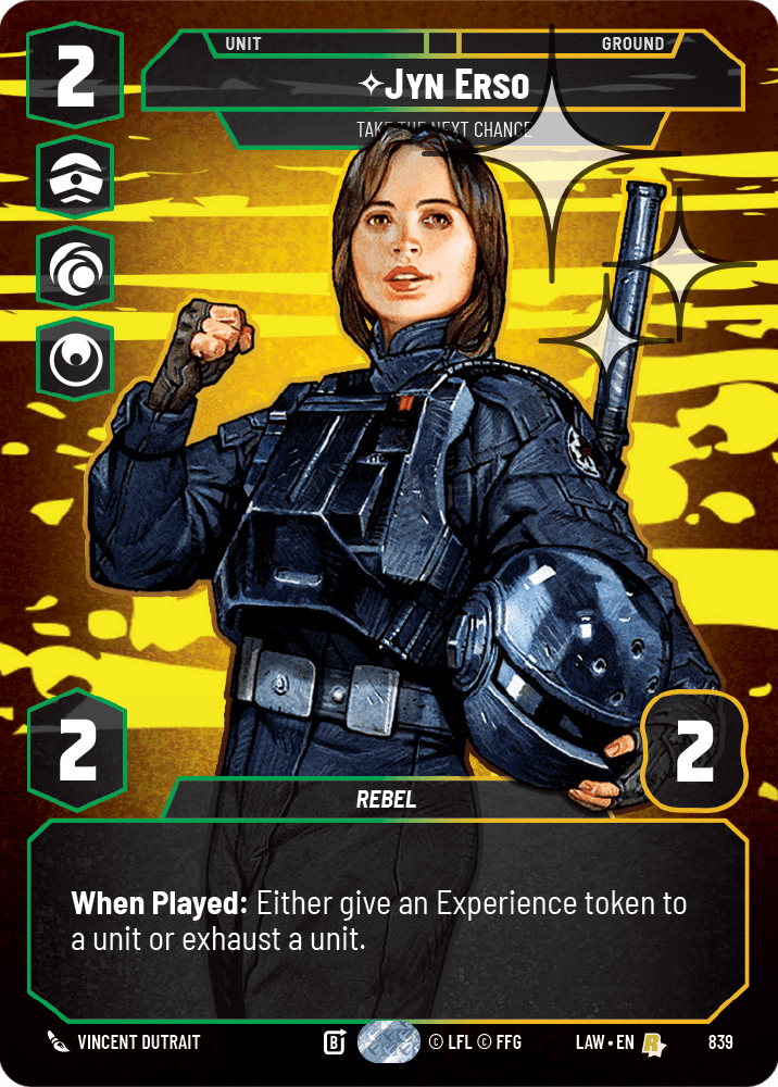 Jyn Erso - Take the Next Chance - PRESTIGE FOIL — image 1