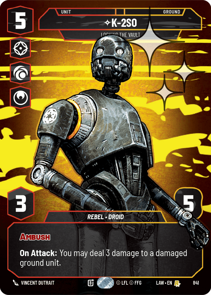 K-2SO - Locking the Vault - PRESTIGE FOIL — image 1