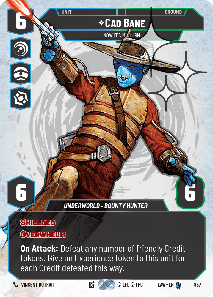 Cad Bane - Now It's My Turn - PRESTIGE FOIL — image 1