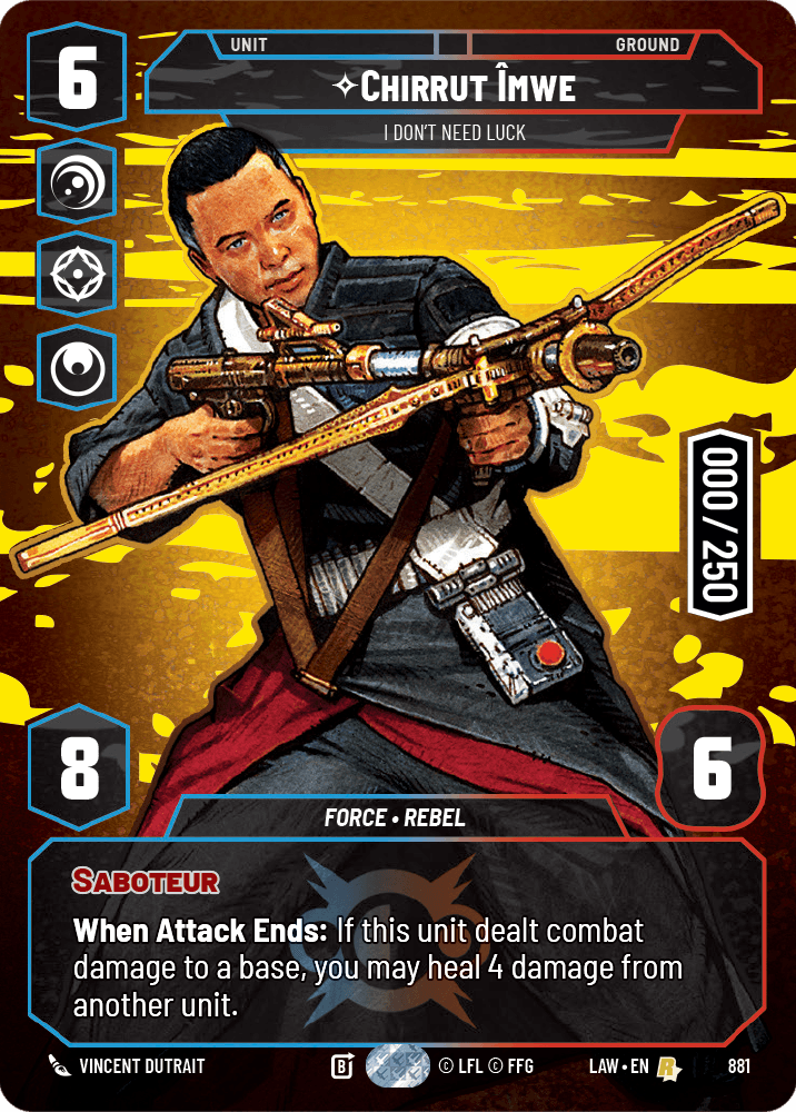 Chirrut ?mwe - I Don't Need Luck - PRESTIGE SERIALIZED — image 1