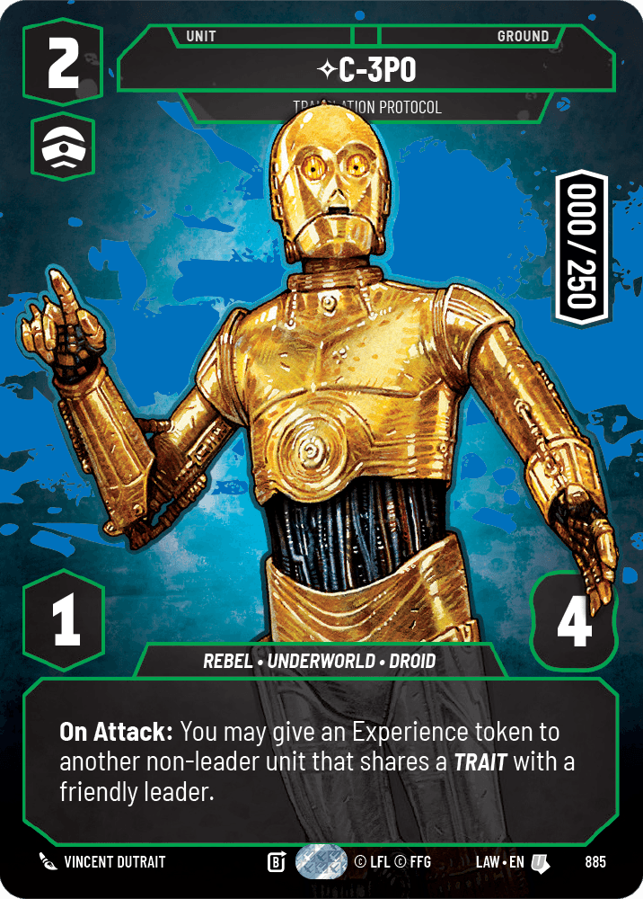 C-3PO - Translation Protocol - PRESTIGE SERIALIZED — image 1