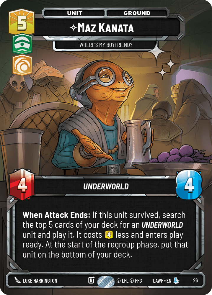 Maz Kanata - Where's My Boyfriend? - OP Promo FOIL — image 1