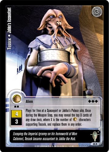 Tessek • Jabba's Accountant (R) — image 1