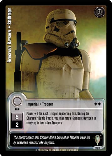 Sergeant Baysden • Sandtrooper (L) - Silver Stamp — image 1