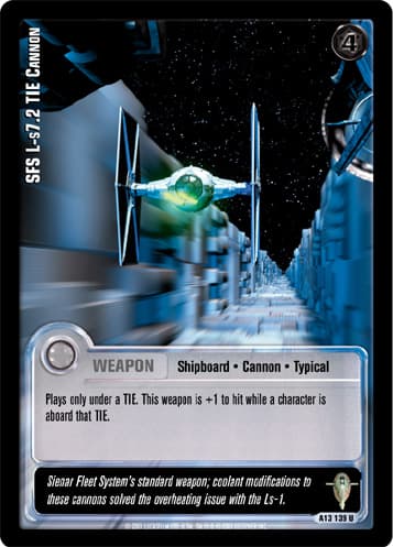 SFS L-s7.2 TIE Cannon - 1st Day — image 1