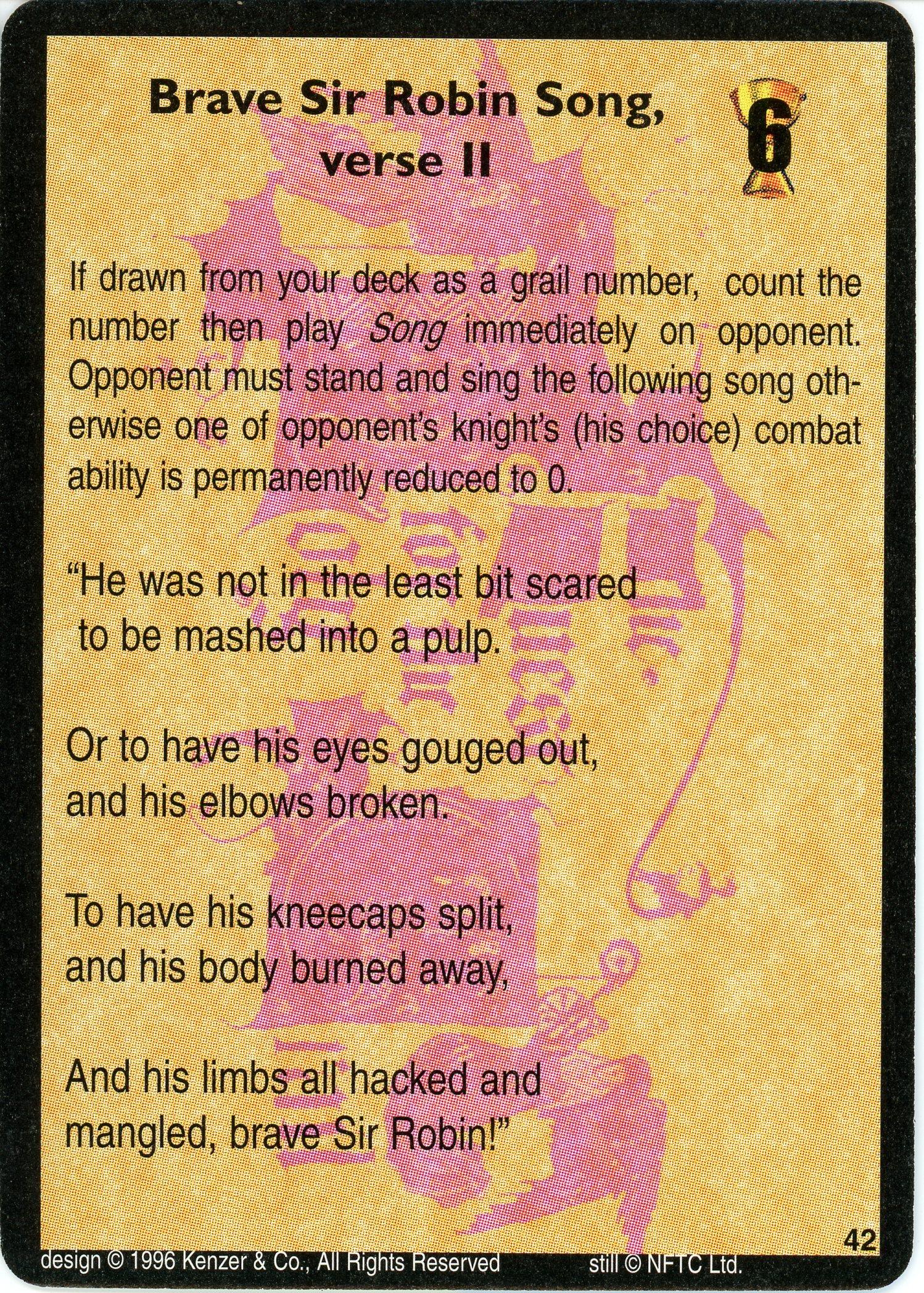 Brave Sir Robin Song, verse II — image 1