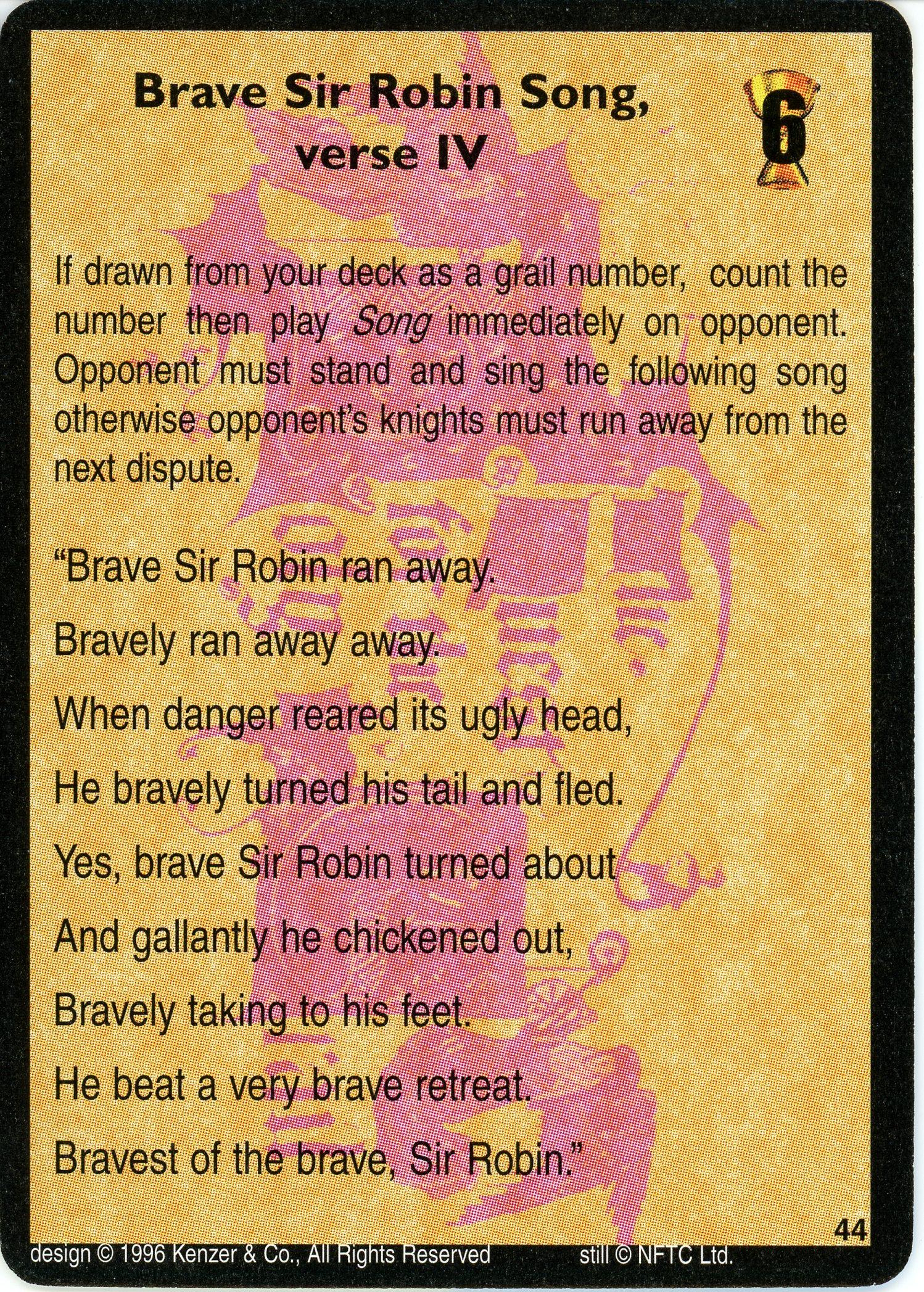 Brave Sir Robin Song, verse IV — image 1