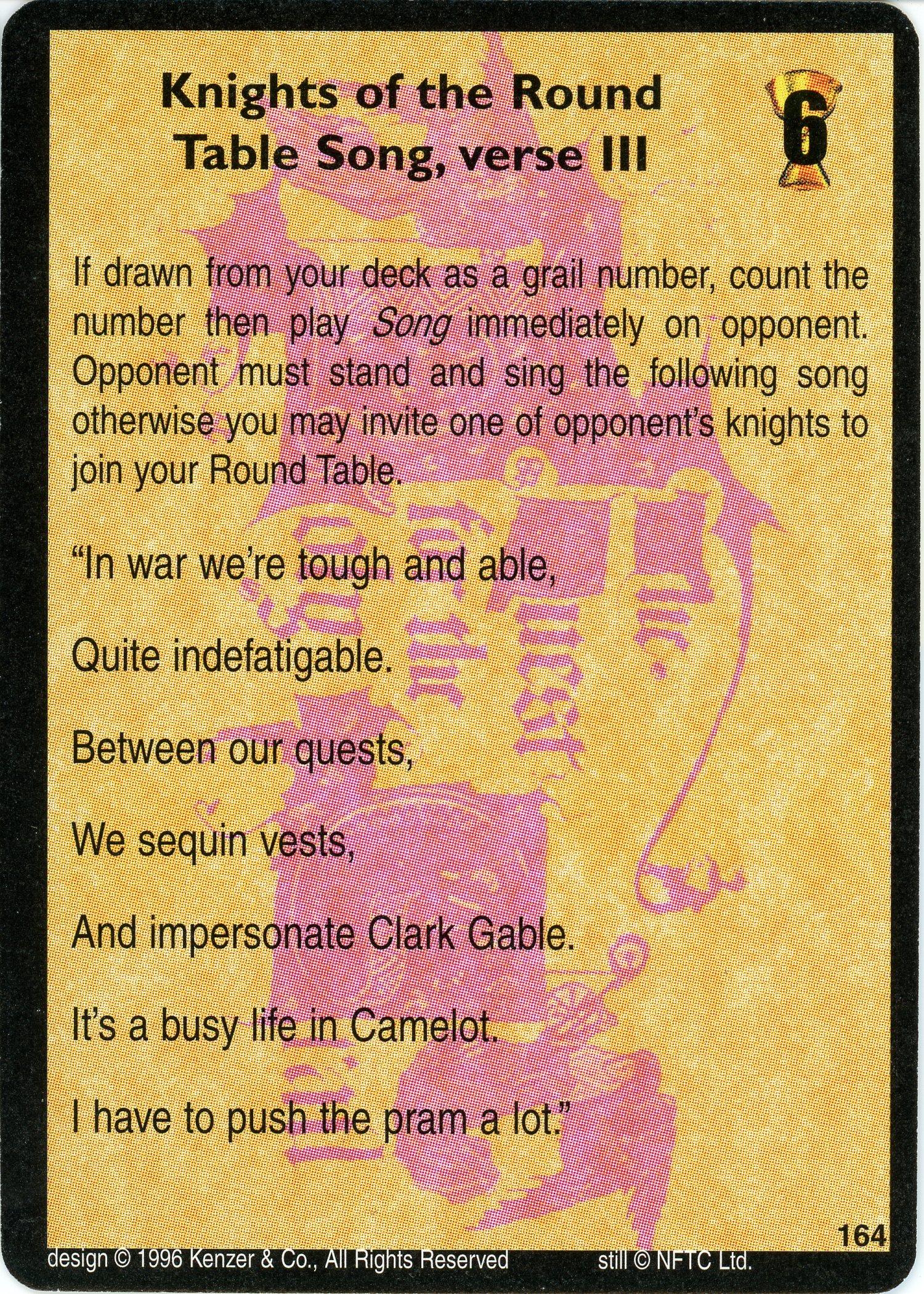 Knights of the Round Table Song, verse
III — image 1