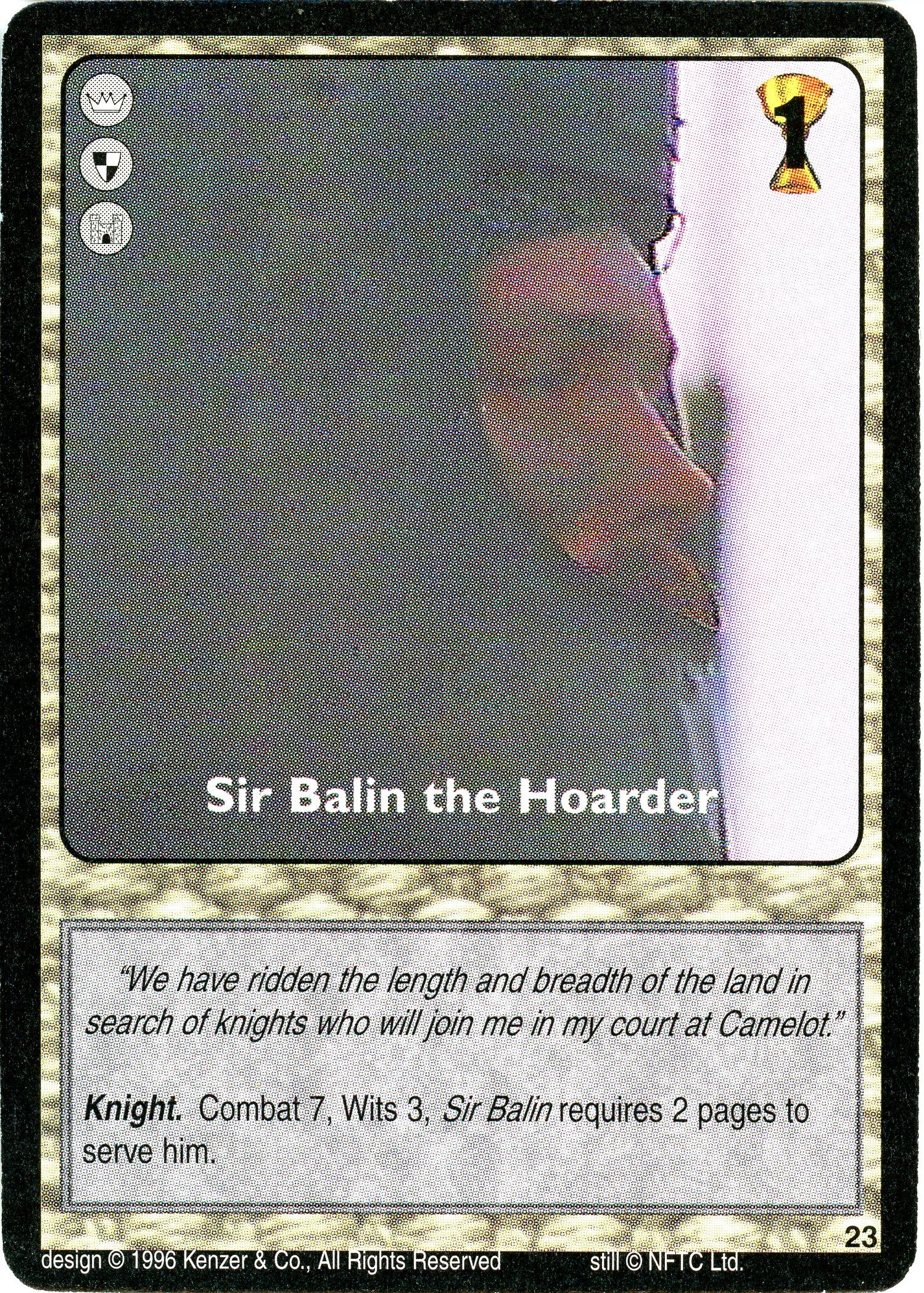 Sir Balin the Hoarder — image 1