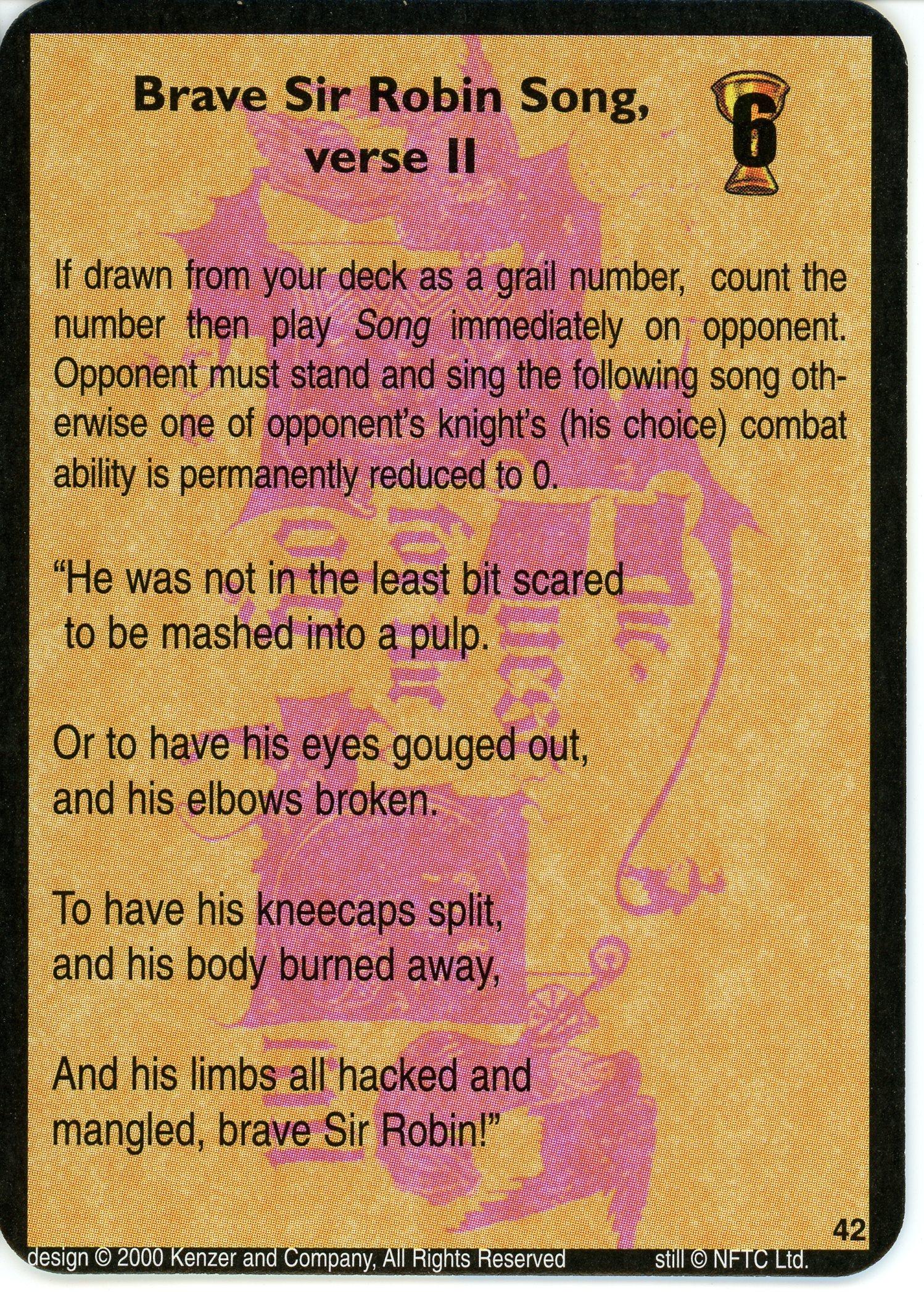 Brave Sir Robin Song, verse II — image 1
