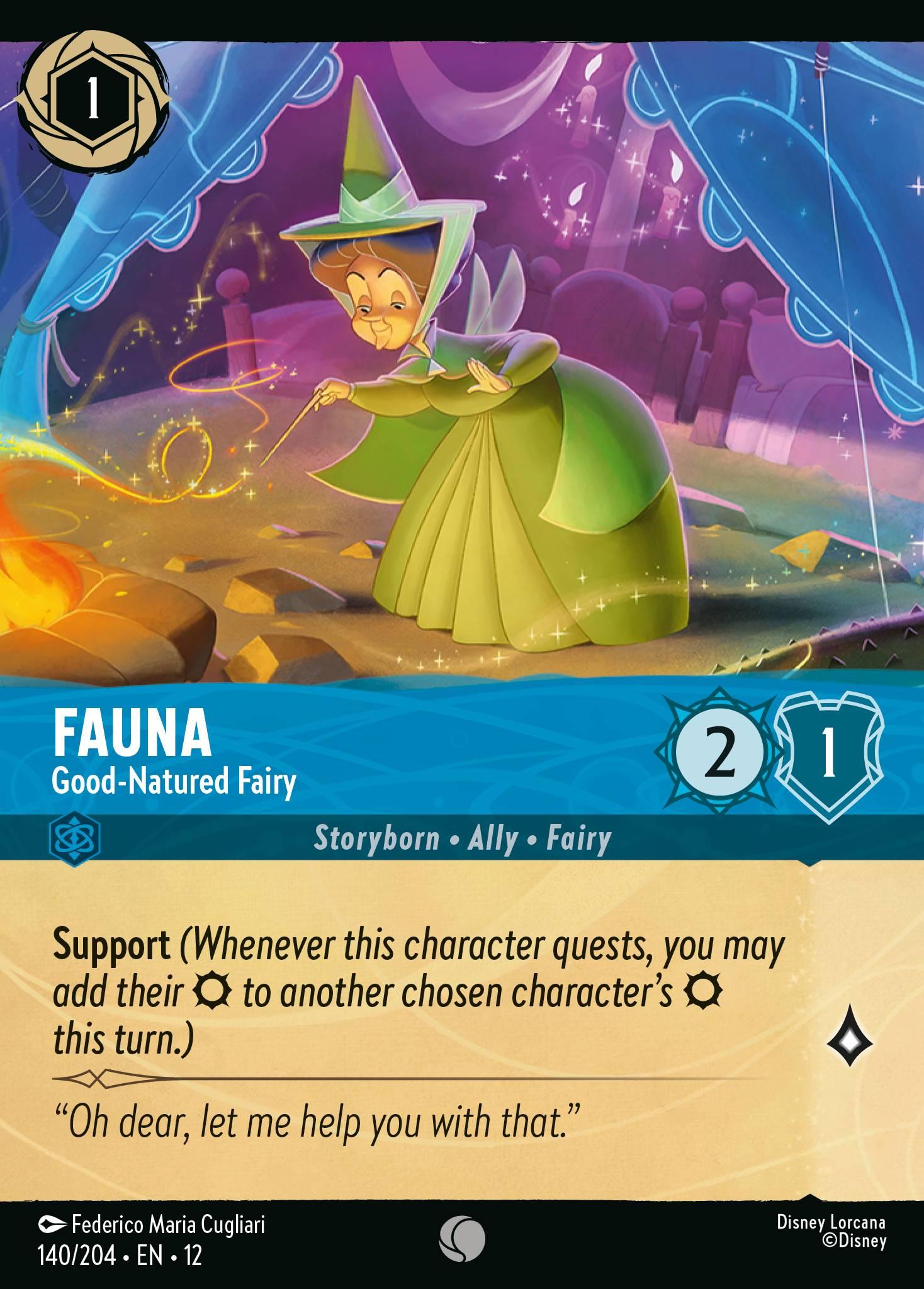 Fauna, Good-Natured Fairy - FOIL — image 1